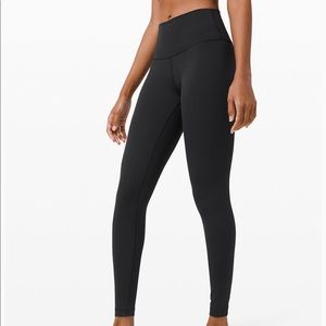 Lululemon Wunder Under Mid Rise Black Leggings